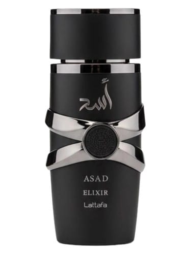 Asad Elixir, bottle, front