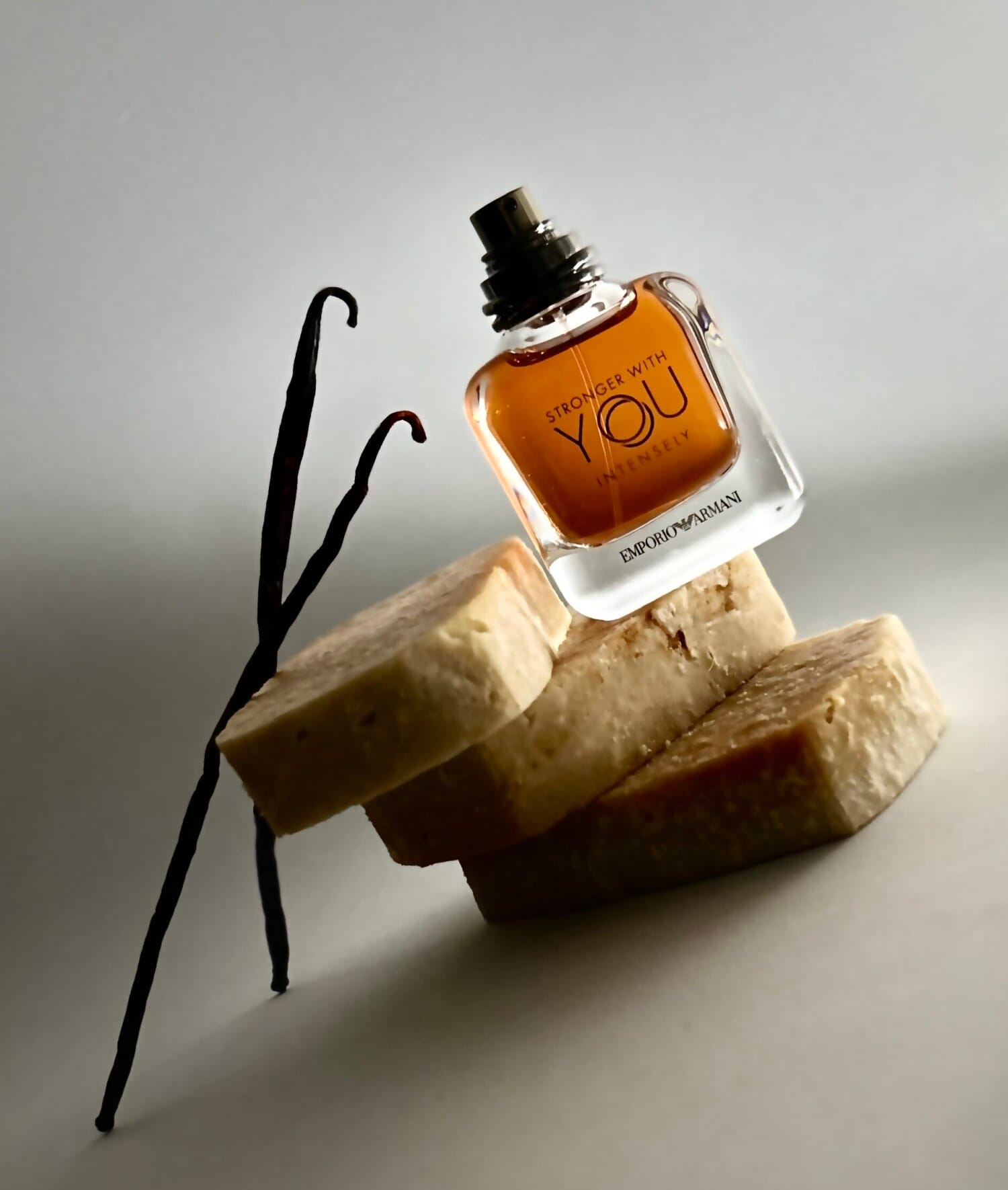 Emporio Armani Stronger With You Intensely, bottle, angle