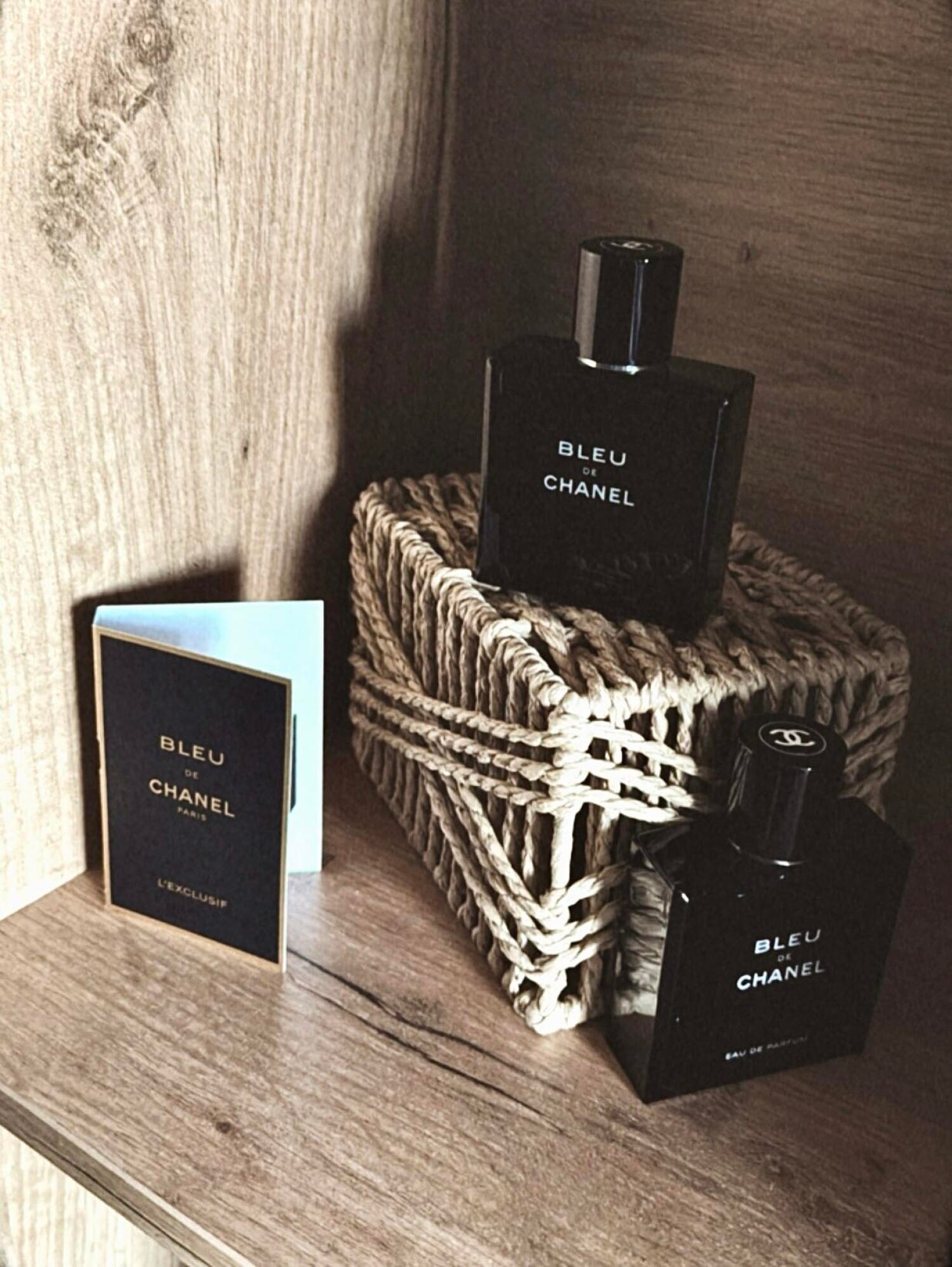 Bleu de Chanel Eau de Parfum, on-skin / lifestyle