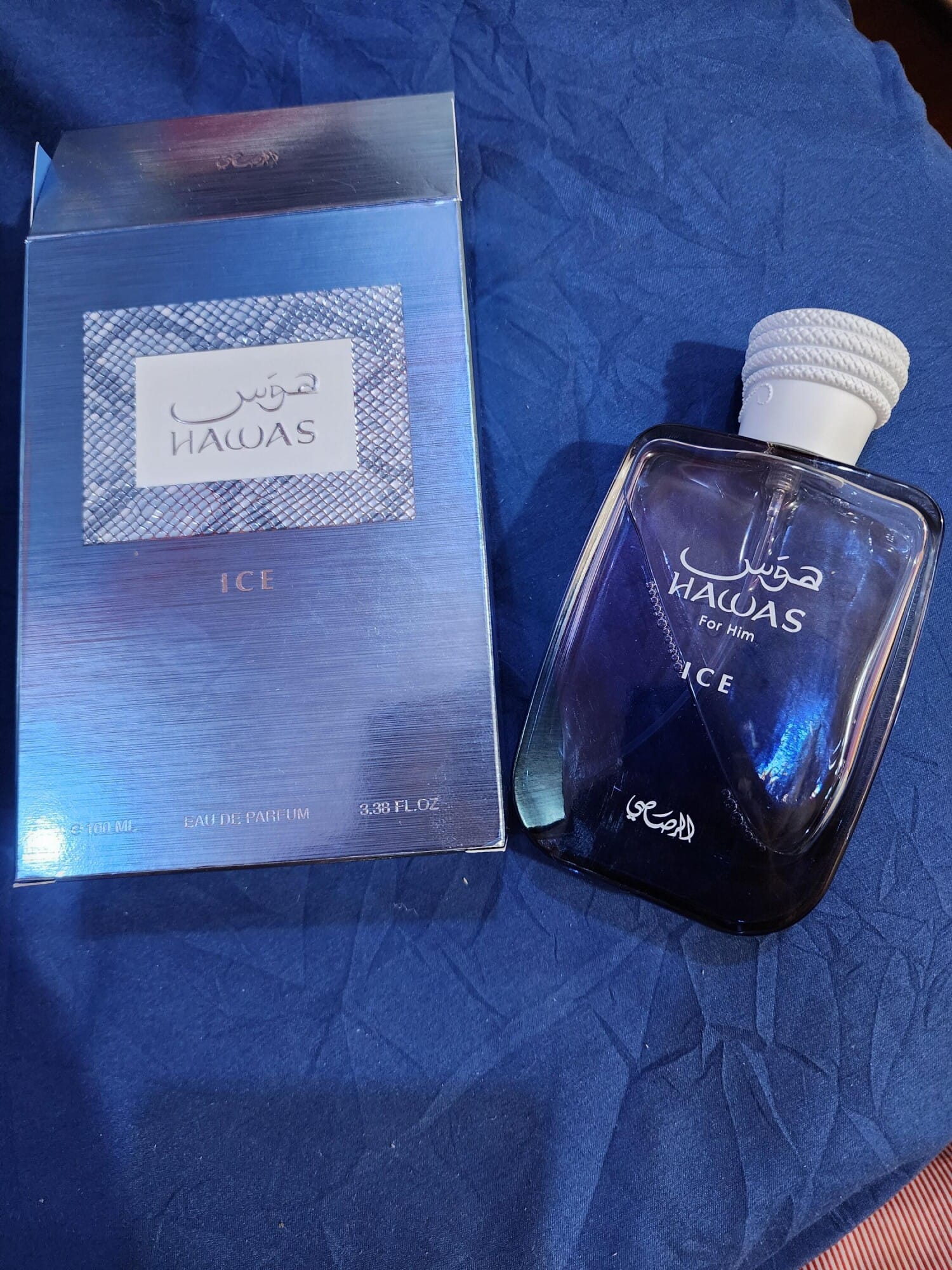 Hawas Ice, decant + box