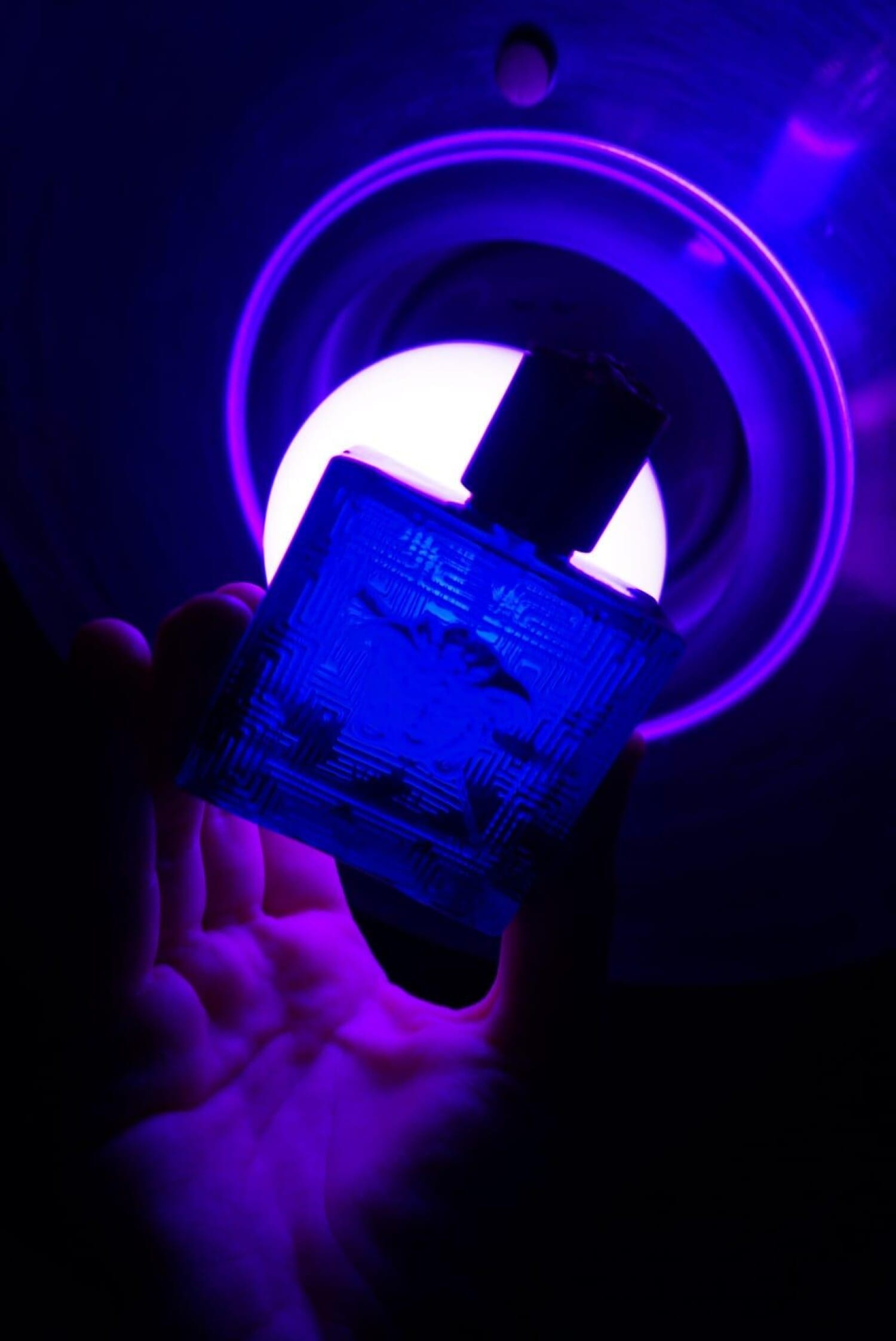Eros Parfum, bottle, angle
