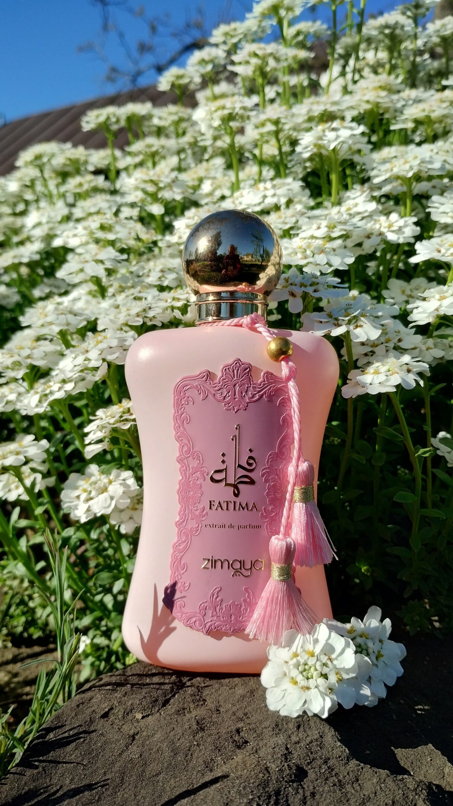 Fatima Pink, decant + box